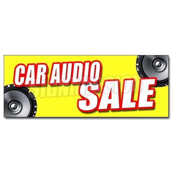 Signmission CAR AUDIO SALE DECAL sticker mps speakers stereo installation repair amps, D-36 Car Audio Sale D-36 Car Audio Sale - main